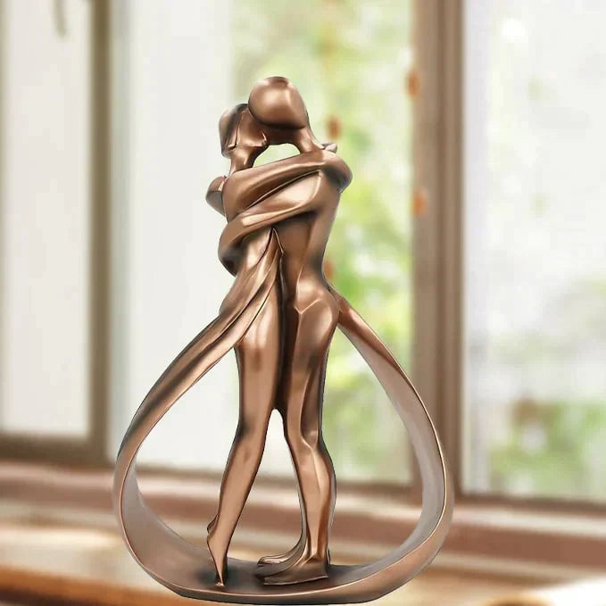 Kærlighedens Styrke - Håndlavet Statue der Fejrer Evig Kærlighed