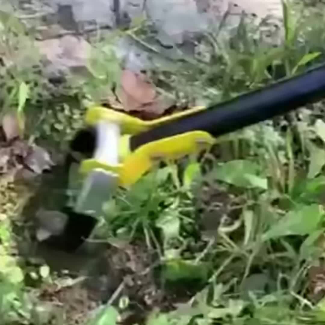 Ergonomiska trädgårdsredskap i rostfritt stål med triangulärt huvud
