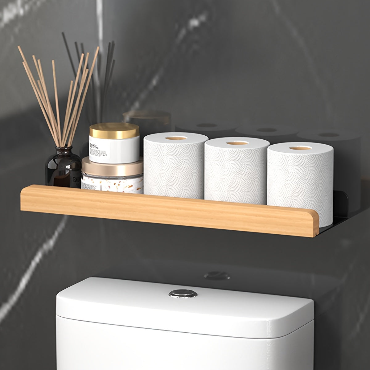 Elegant Vægmonteret Toiletpapirholder – Optimal Badeværelsesorganisering