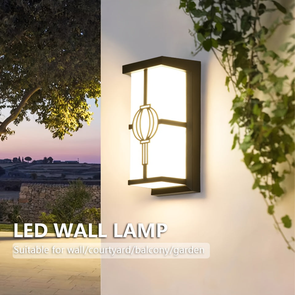 Vattentät LED-vägglampa för utomhusbruk med energibesparing