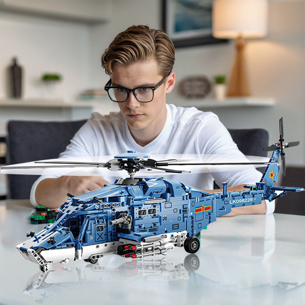 Detaljerat Byggset för Helikopter – Teknik och Realism