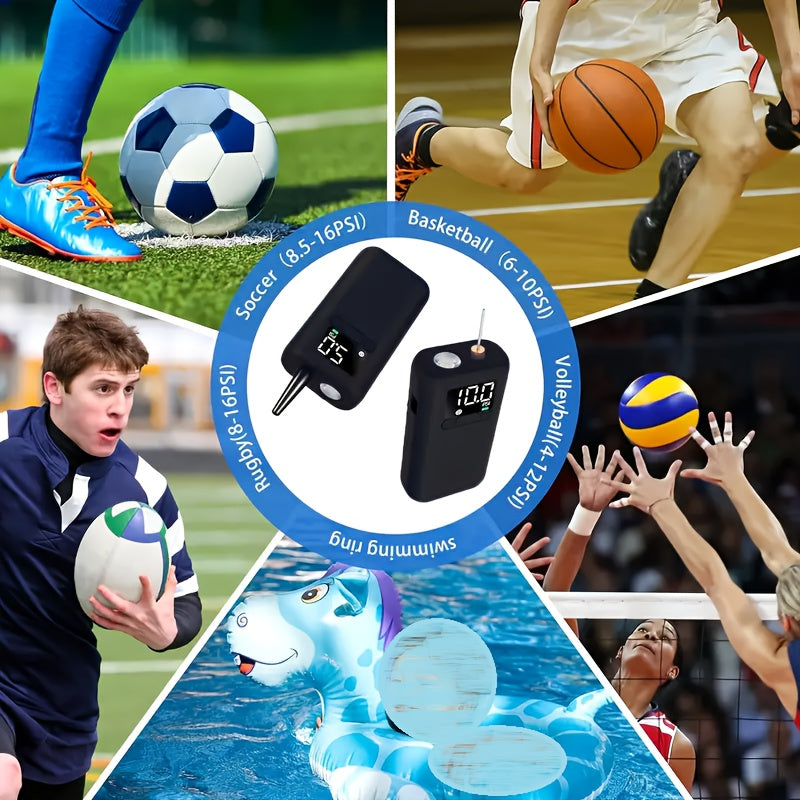 Effektiv Automatisk Pump för Sportbollar – 20 PSI