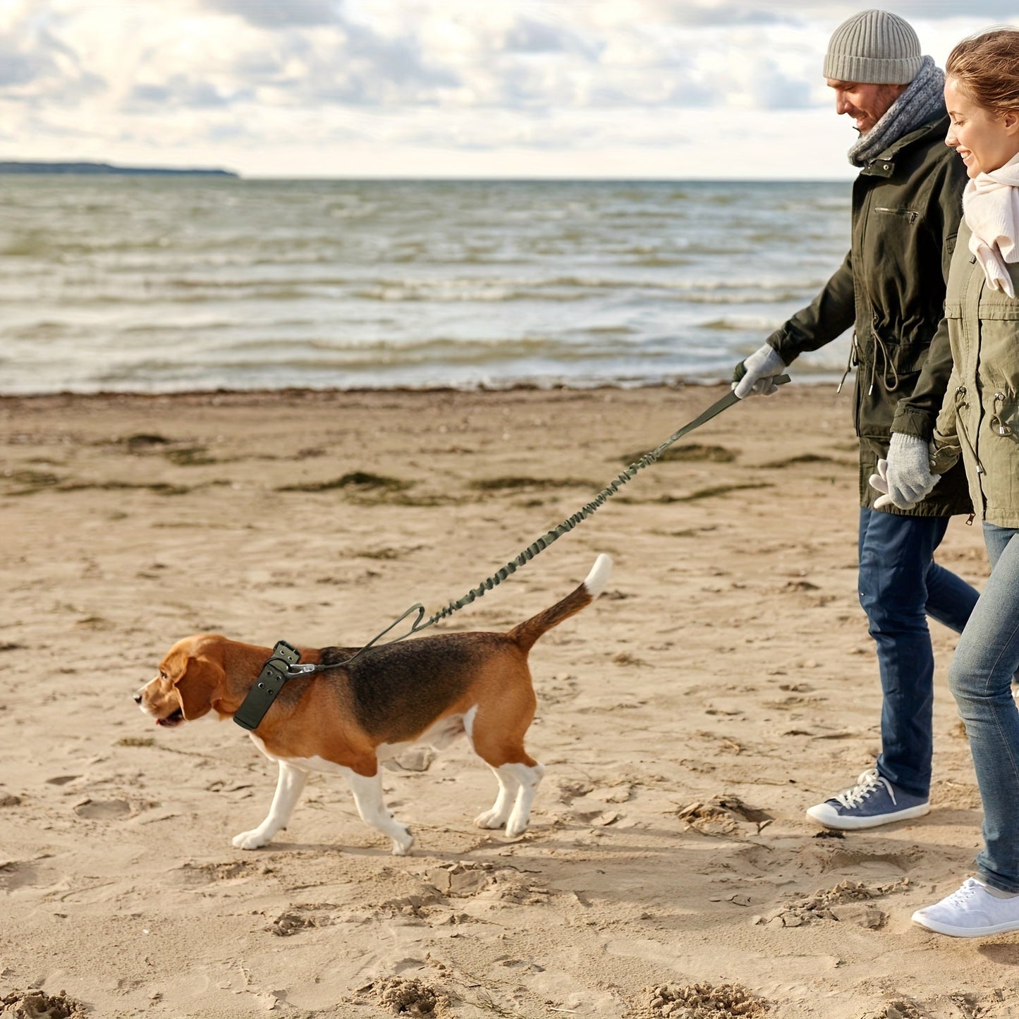 Justerbart nylonhalsband för hund – Komfort och kontroll för stora hundar