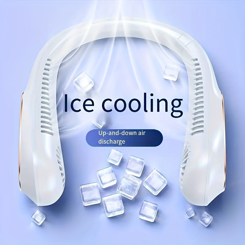 Trådløs USB-halsventilator med kraftig og stille køling