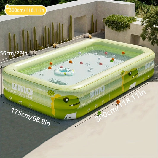 Oppustelig Dino Pool – Sikker, sjov og komfortabel