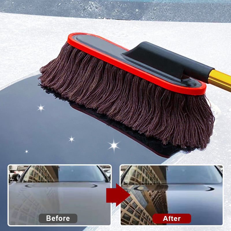 Effektiv Bilrengøring med Teleskopisk Mikrofiber Duster