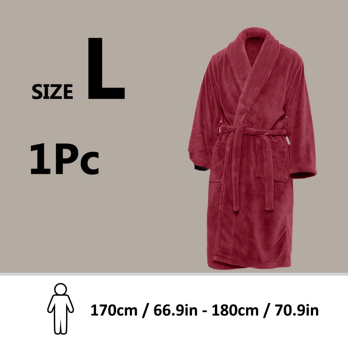 Lyxig Unisex Badrock i Mjuk Fleece – Komfort och Värme