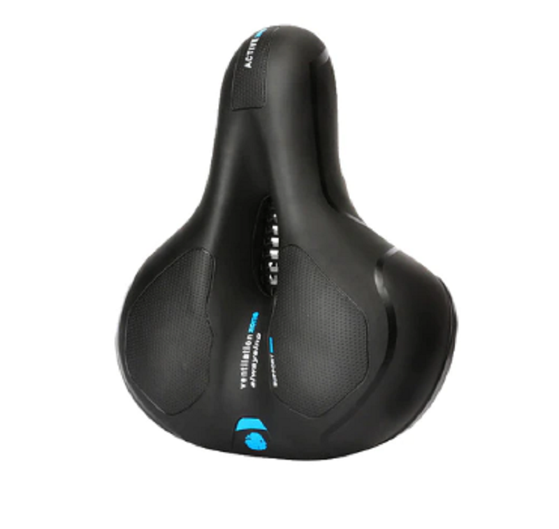 Bekväm cykelsadel med integrerad lampa