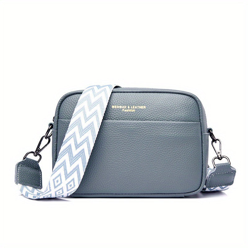 Elegant crossbody-väska i läder – Funktionell och stilren med justerbar rem