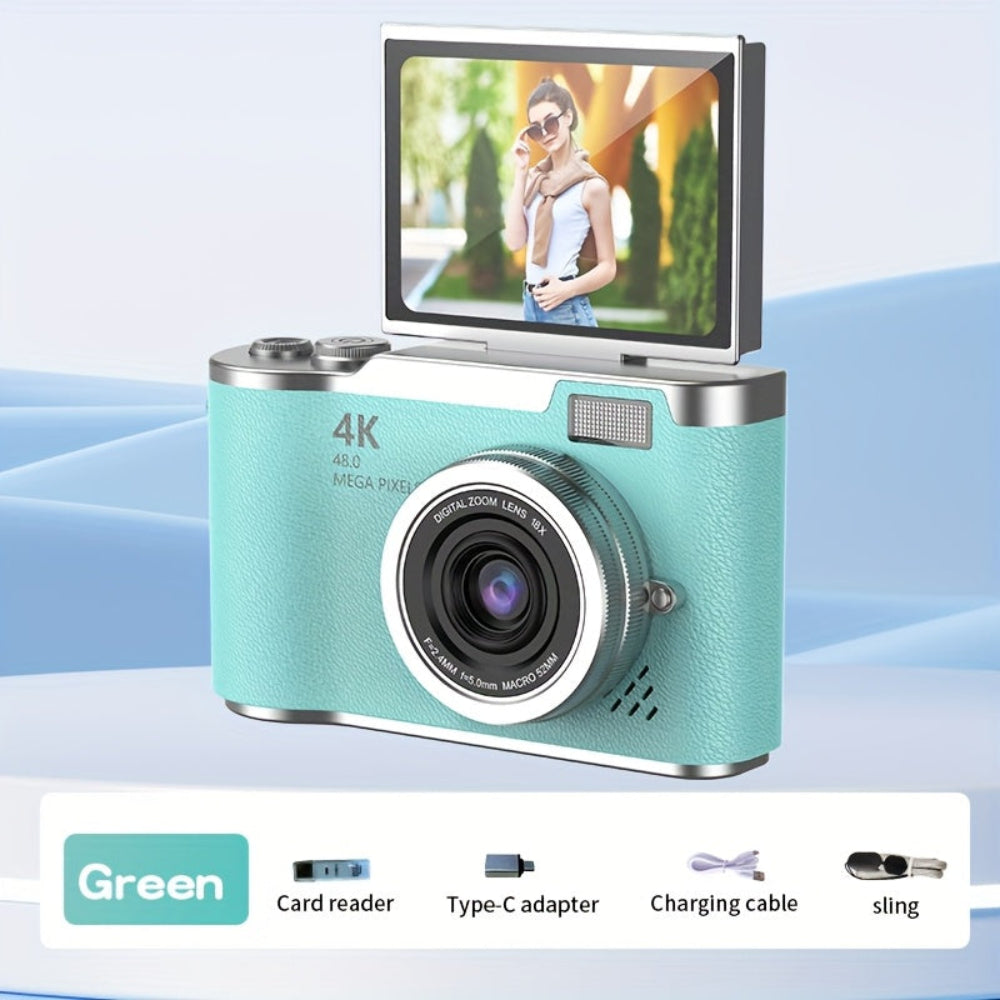 4K Vlogging Kamera til Voksne – Let og Brugervenlig Optagelse