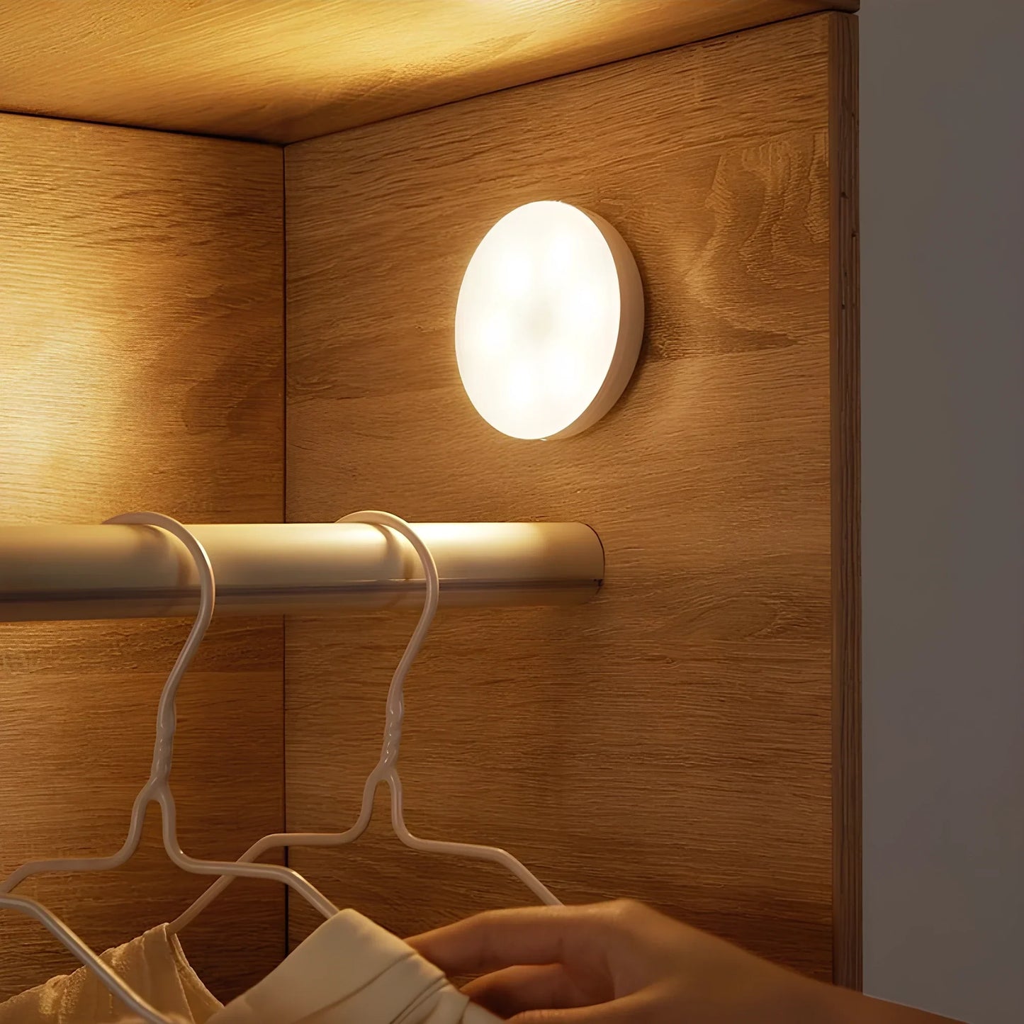 Trådløs LED-lampe med bevægelsessensor – Nem installation