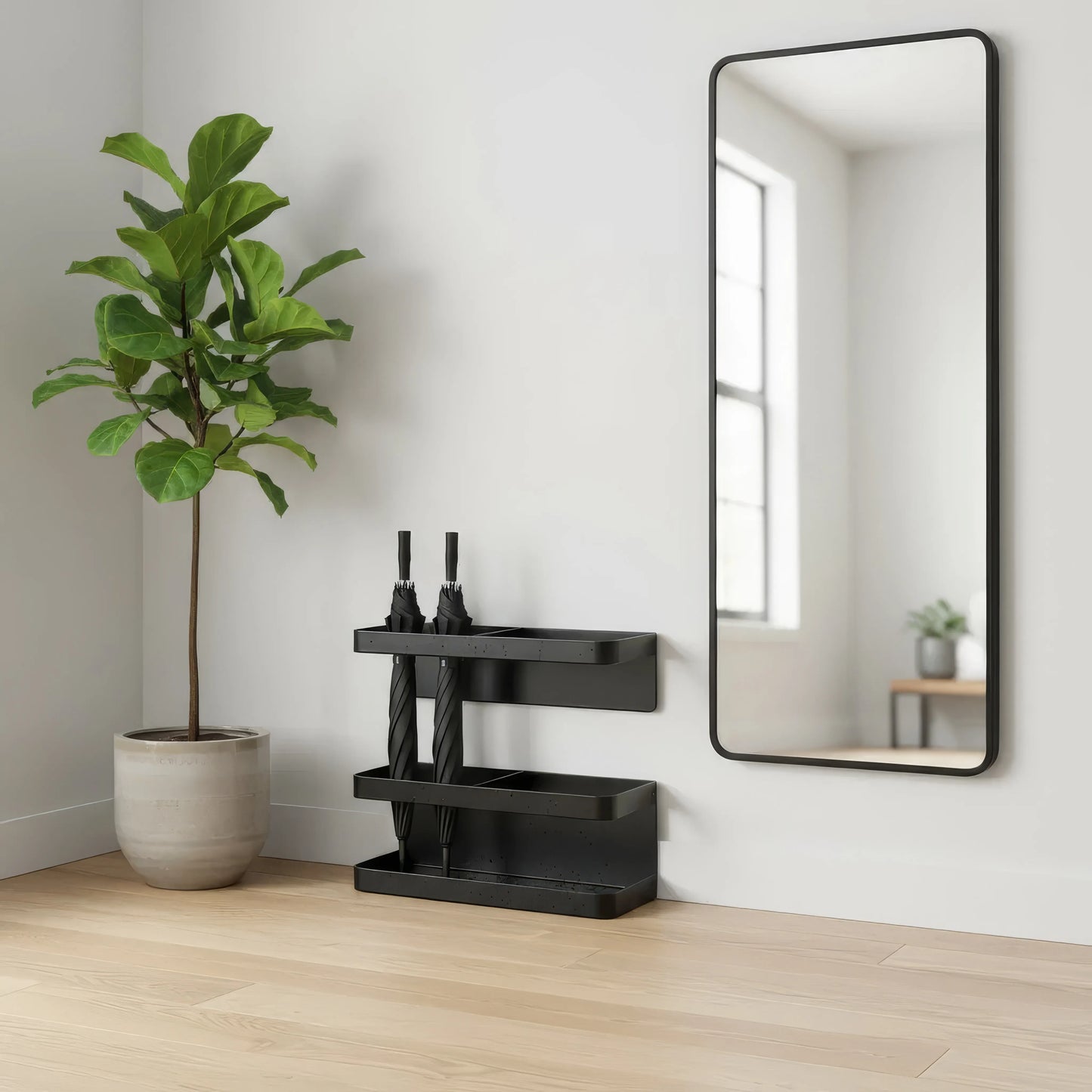 Elegant paraplyholder i jern - Stilfuld og funktionel