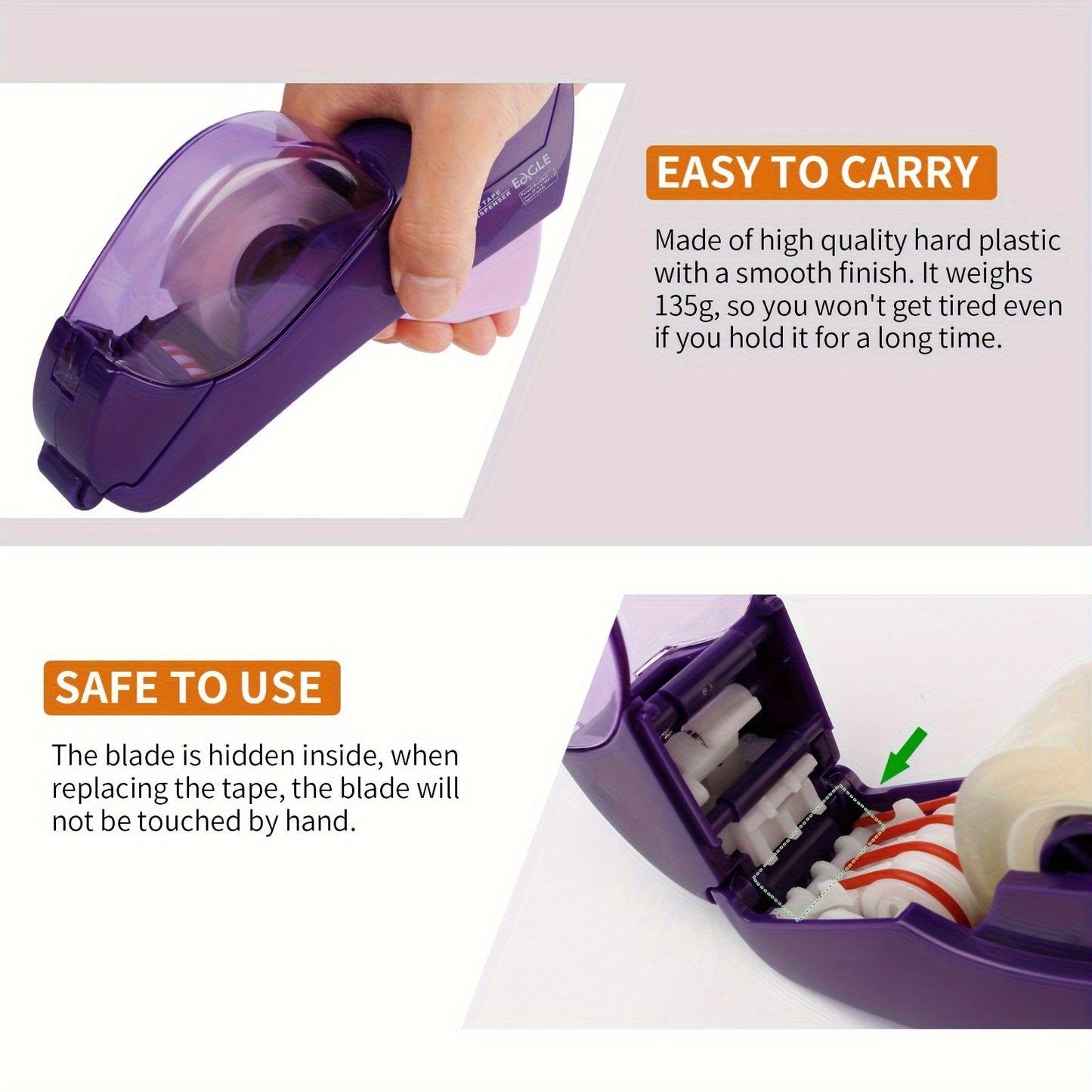 QuickSeal Tape Dispenser – Hurtig En-Hånds Påføring