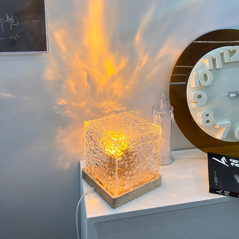 LED Projektorlampe med Beroligende Nordlysprojektion