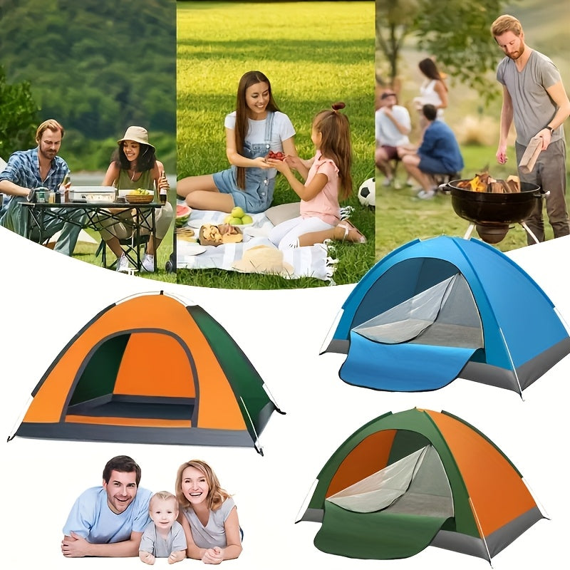 Snabbuppsättning Campingtält med Slitstark Nylon & Dragkedja