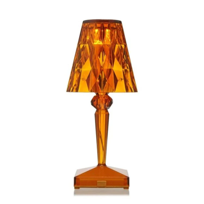 Dekorativ modern bordslampa i kristall med varmvitt ljus E27