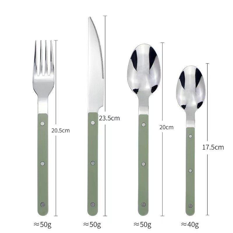 Elegant Sæt af 24 Stk. Rustfrit Stål Bestik – GourmetKlassik