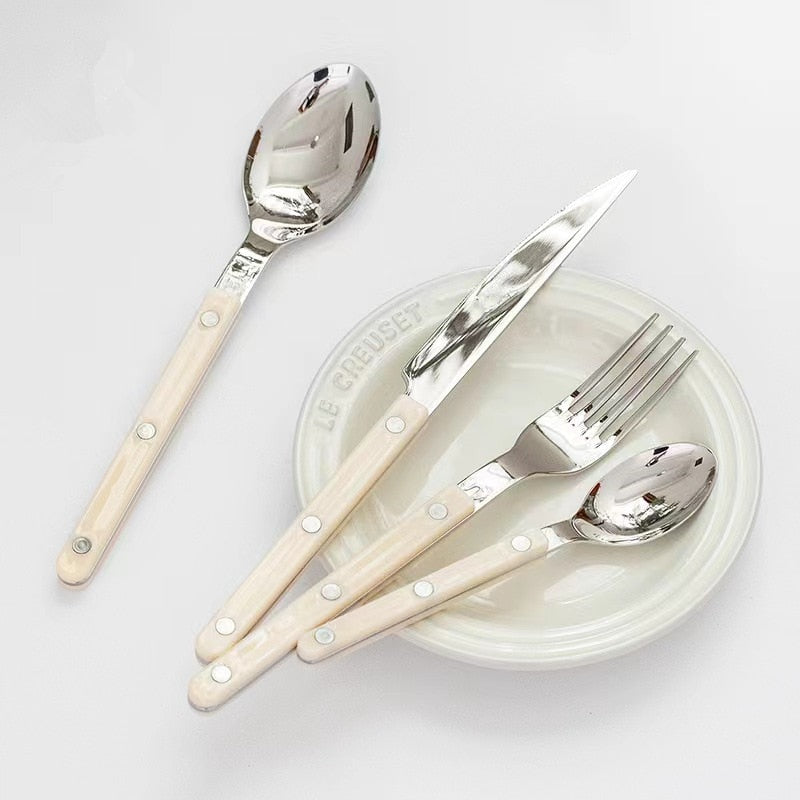 Elegant Sæt af 24 Stk. Rustfrit Stål Bestik – GourmetKlassik