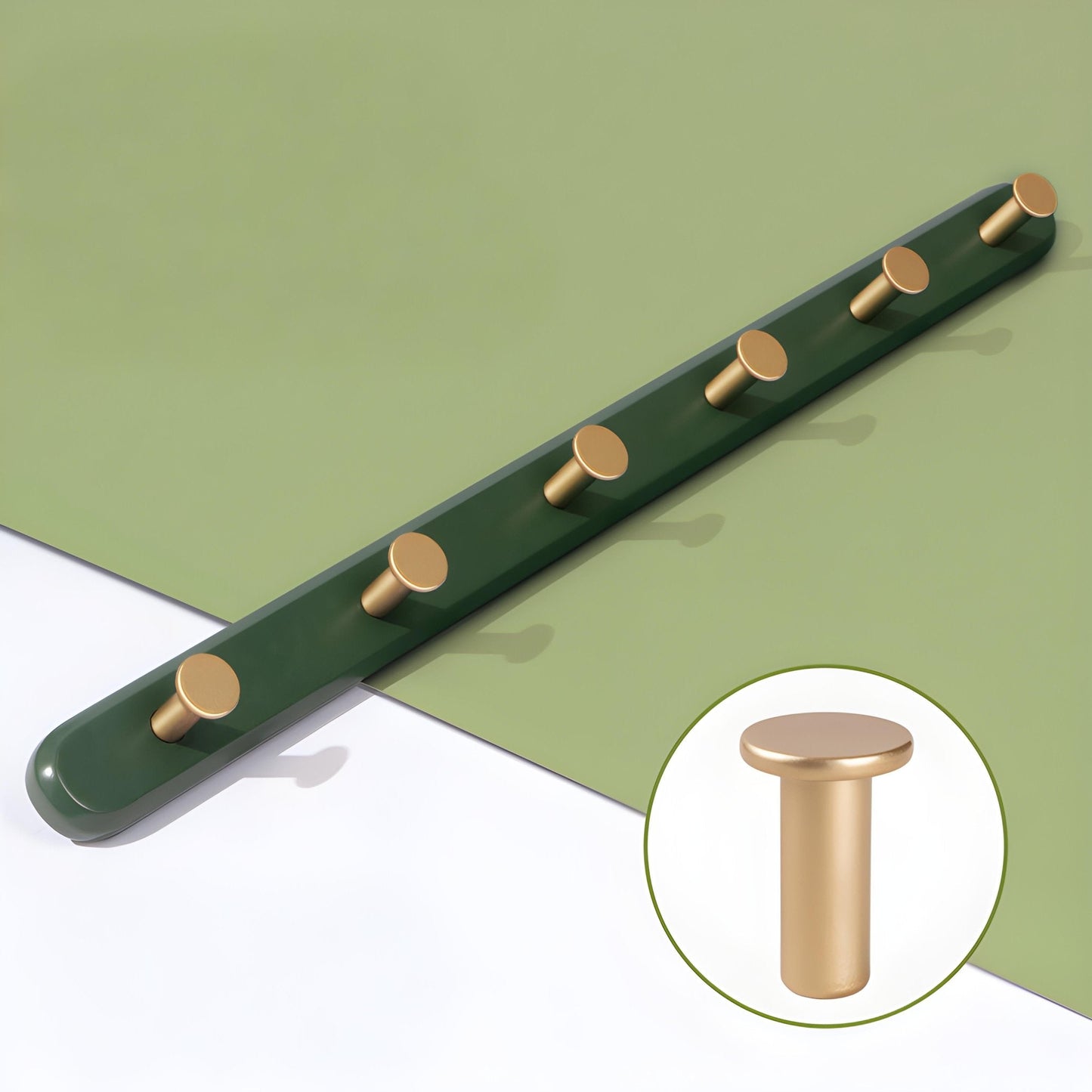 Vintage Vægophæng med Kroge – Elegant og Pladsbesparende