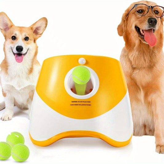 Interaktiv hundepose med automatisk boldkast og USB-opladning