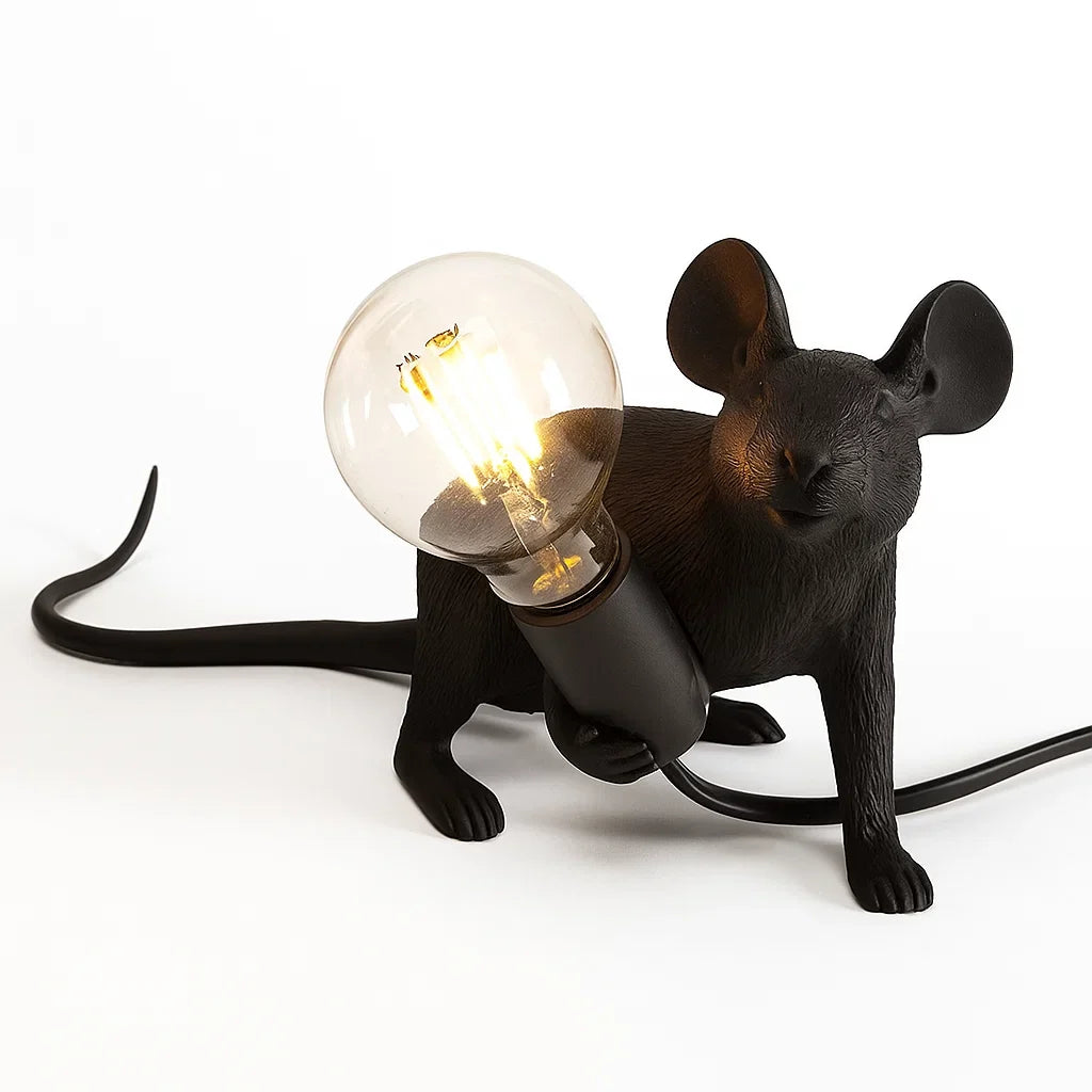 Charmerende LED Mus Bordlampe med Blødt, Varmt Lys