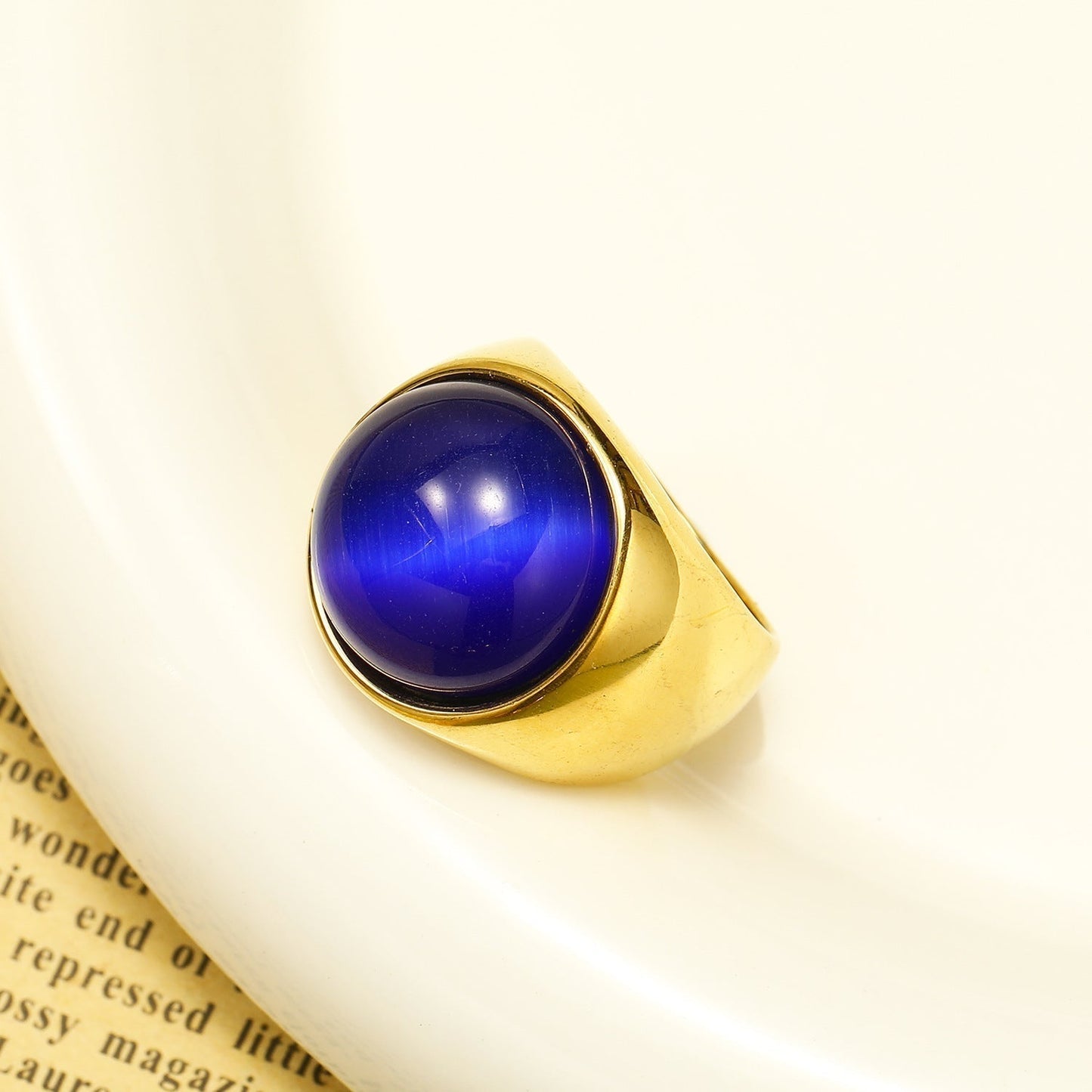 Storslået Katteøje Ring – Celestia