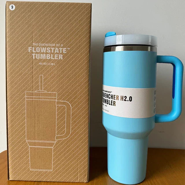 Isoleret Drikkebeholder med Tæt Låg og Sugerør – ChillTumbler