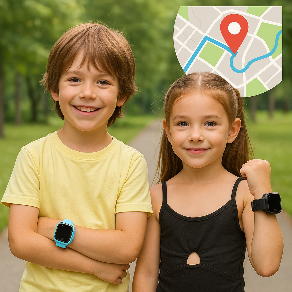GPS Smartwatch för barn med säkerhet och tvåvägskommunikation