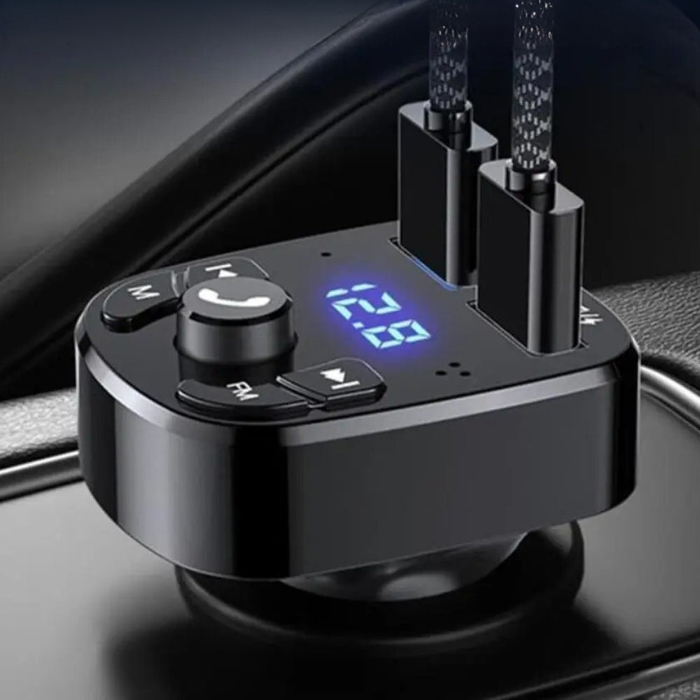 Bluetooth-biladapter för laddning och musikströmning