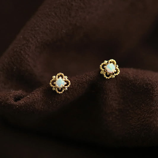 Delikate Vintage Øreringe med Opal
