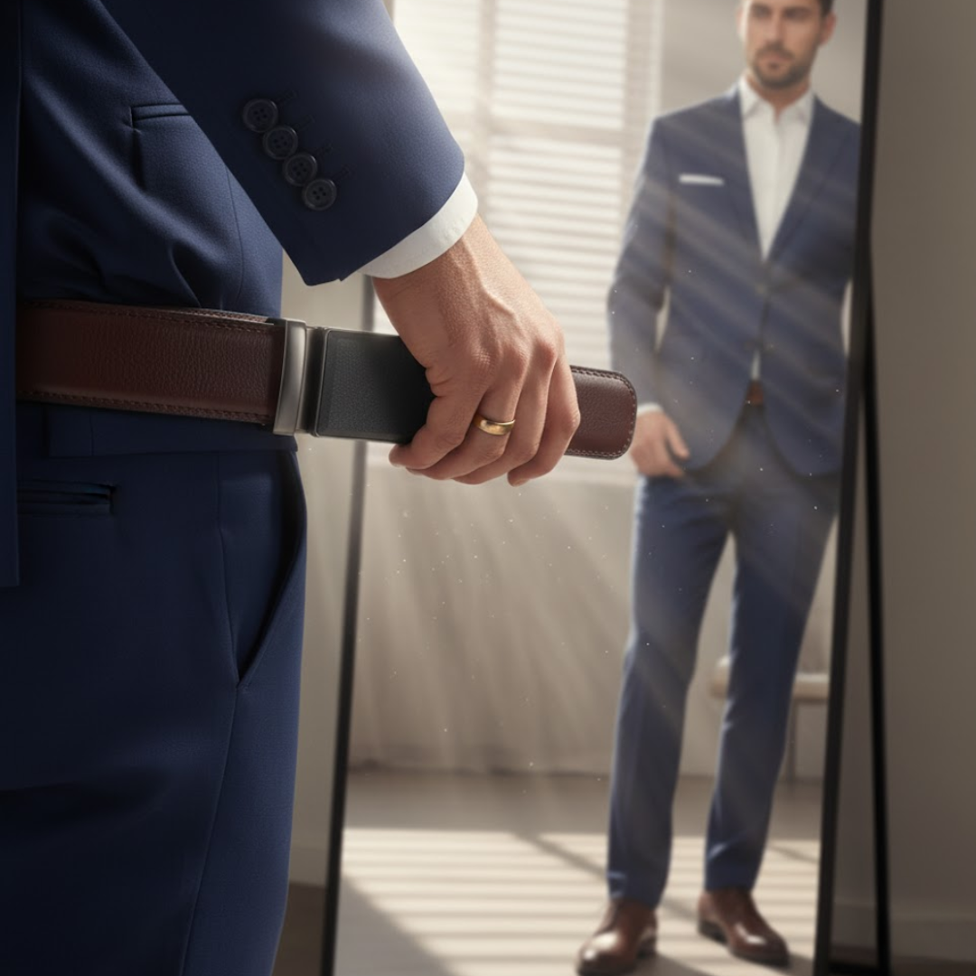 ElegantSkærp | Smart herrebælte med automatisk spænde