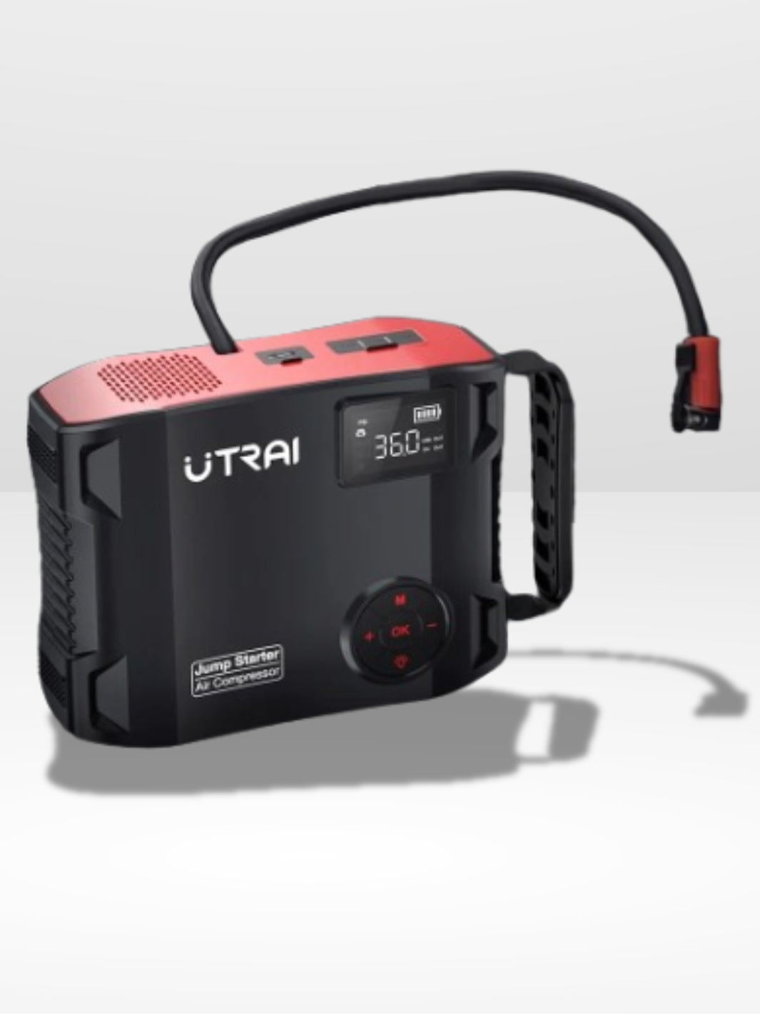 Flexibel och effektiv däckpump med 4 funktioner