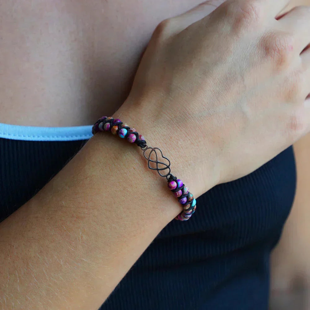 Halsband till dotter – Evig kärlek – Svart design med zirkonia