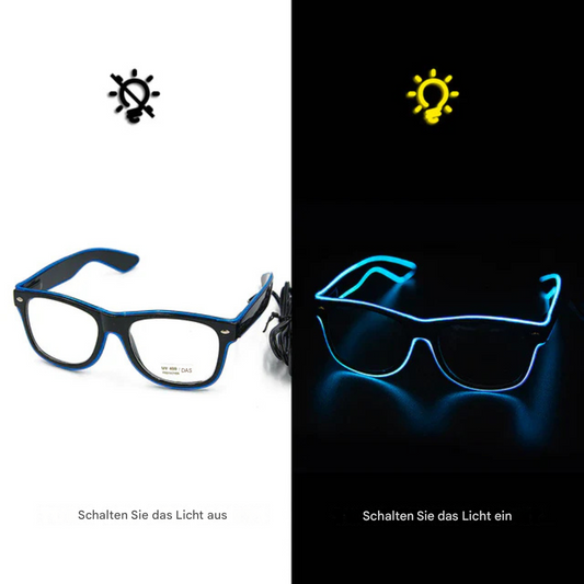 Lysende neonbriller - LumaGlow