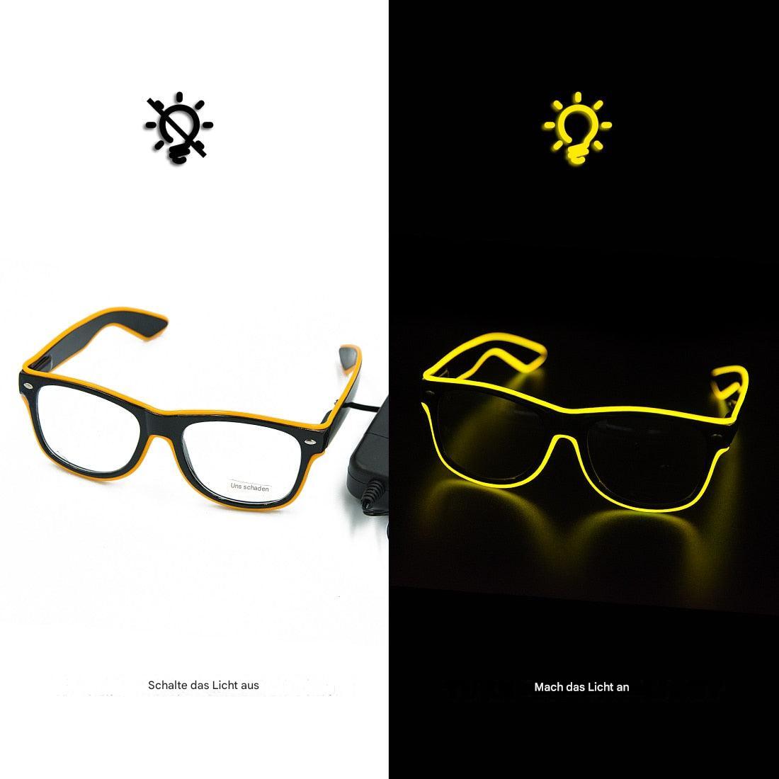 Lysende neonbriller - LumaGlow