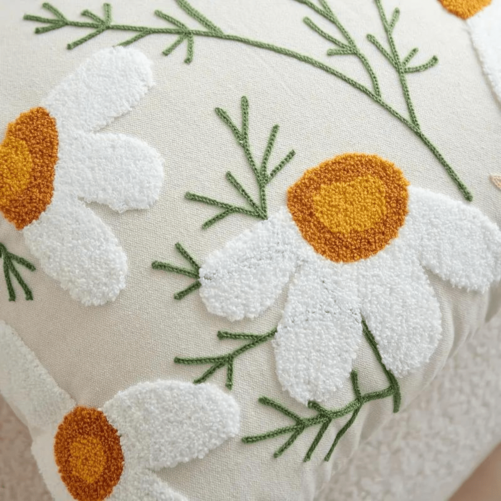 Blomstrende Pudeovertræk – Naturlig Elegance til Dit Hjem
