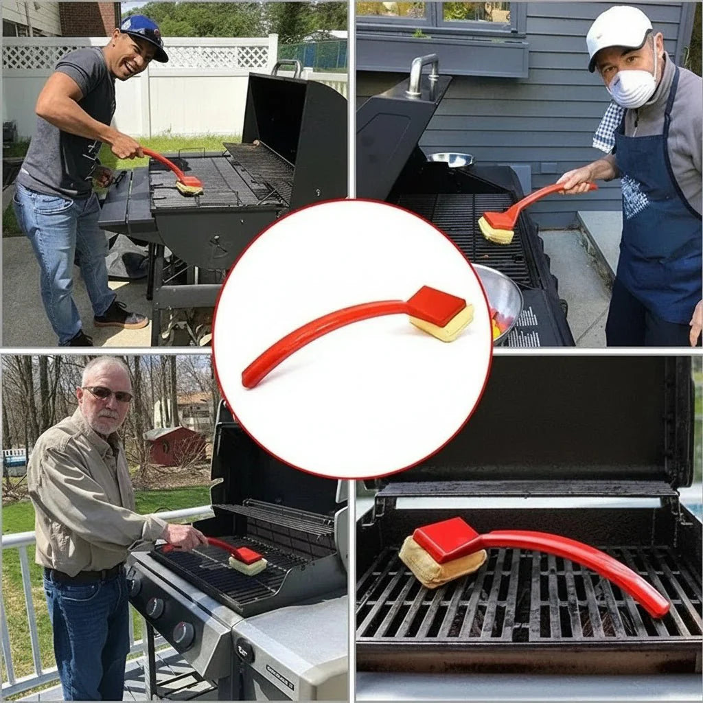 Sikkerhedsfremmende Grilldamprenser med Langt Håndtag