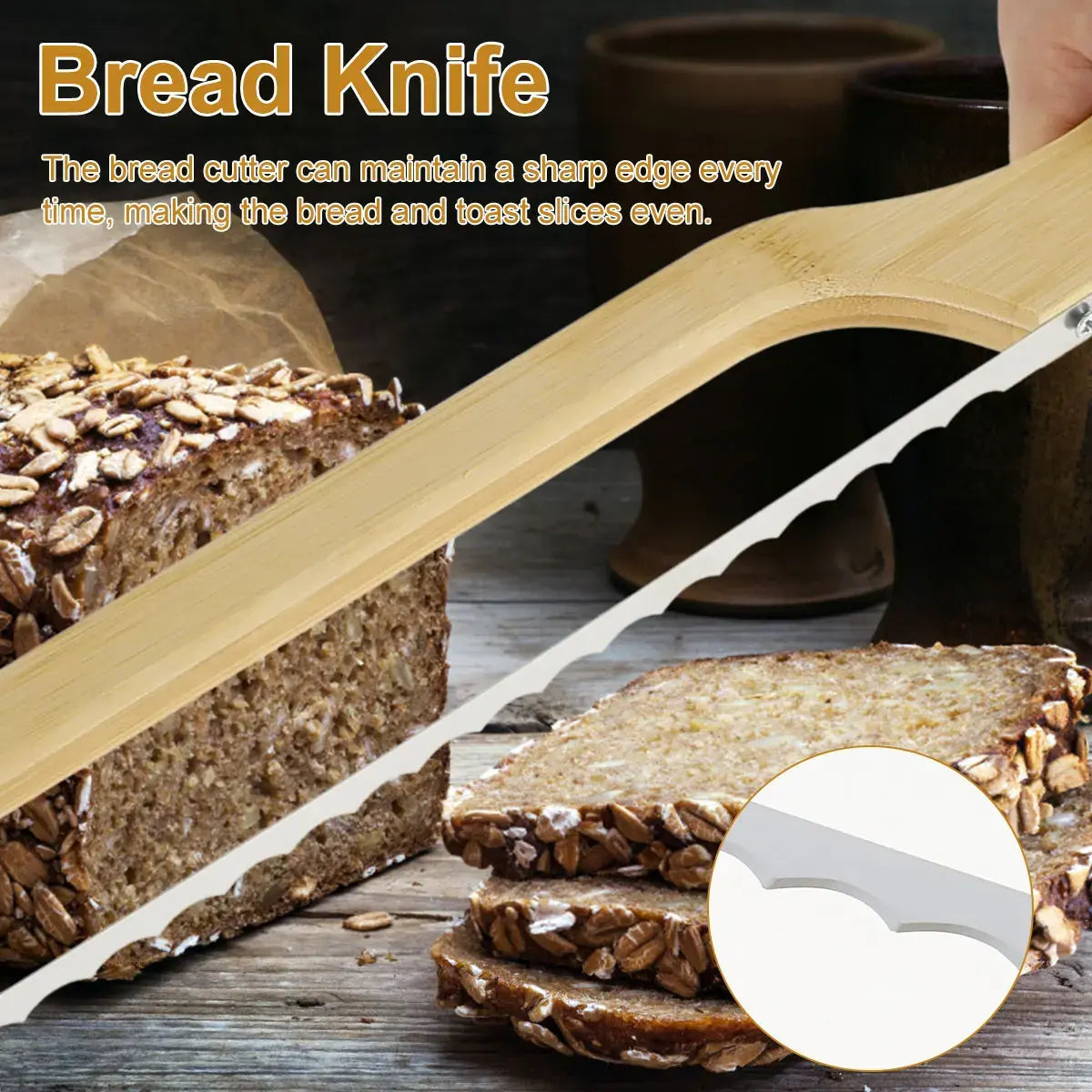 Brødkniv til perfekte skiver - Skarp og effektiv design