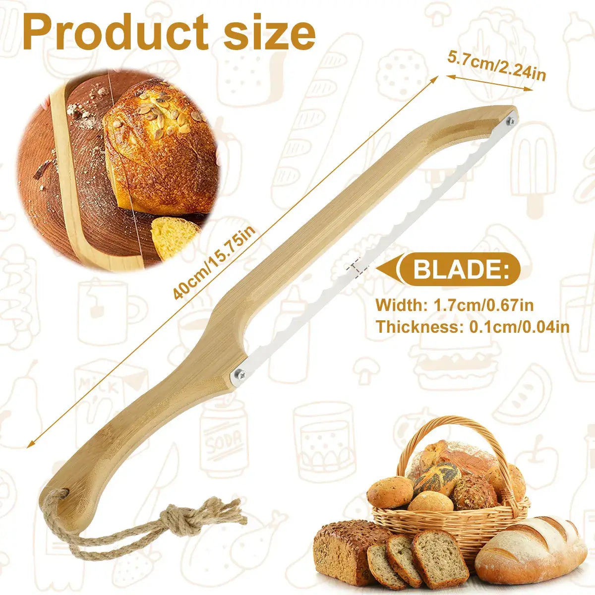 Brødkniv til perfekte skiver - Skarp og effektiv design