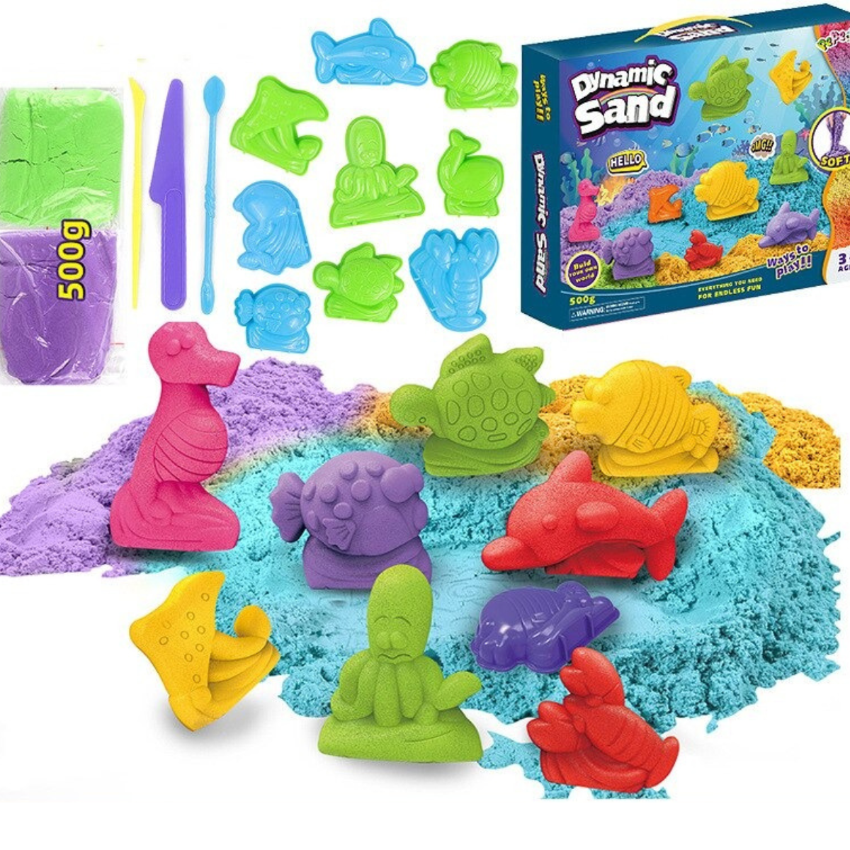 Fantastiskt Kinetisk Sand Lekset – SandKreativ