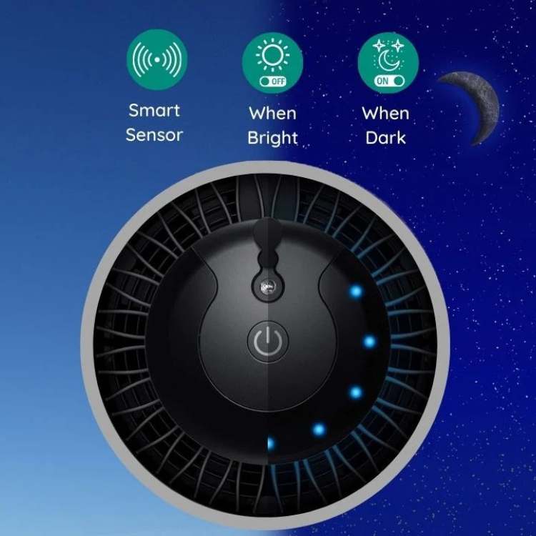 Smart Myggefanger | Kemi-fri, Stille Drift & Effektiv til Indendørs Brug Op Til 300 Kvadratfod