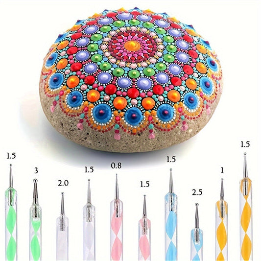 Komplet Sæt til Mandala Kunst – Perfekt til Kreativ Maleri