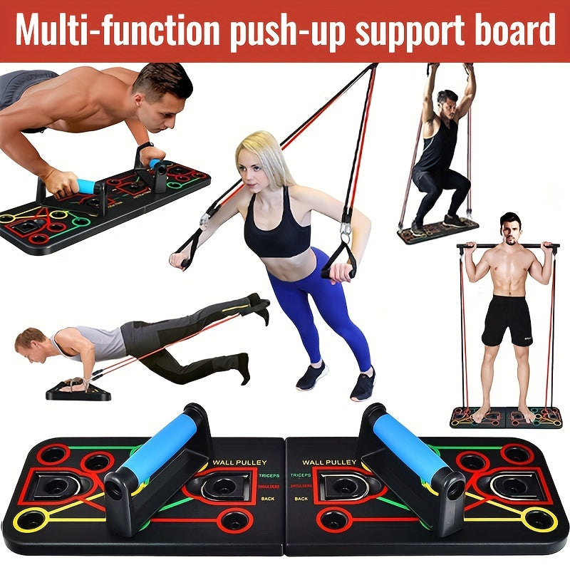 Flexibelt träningsset med motståndsband och handtag