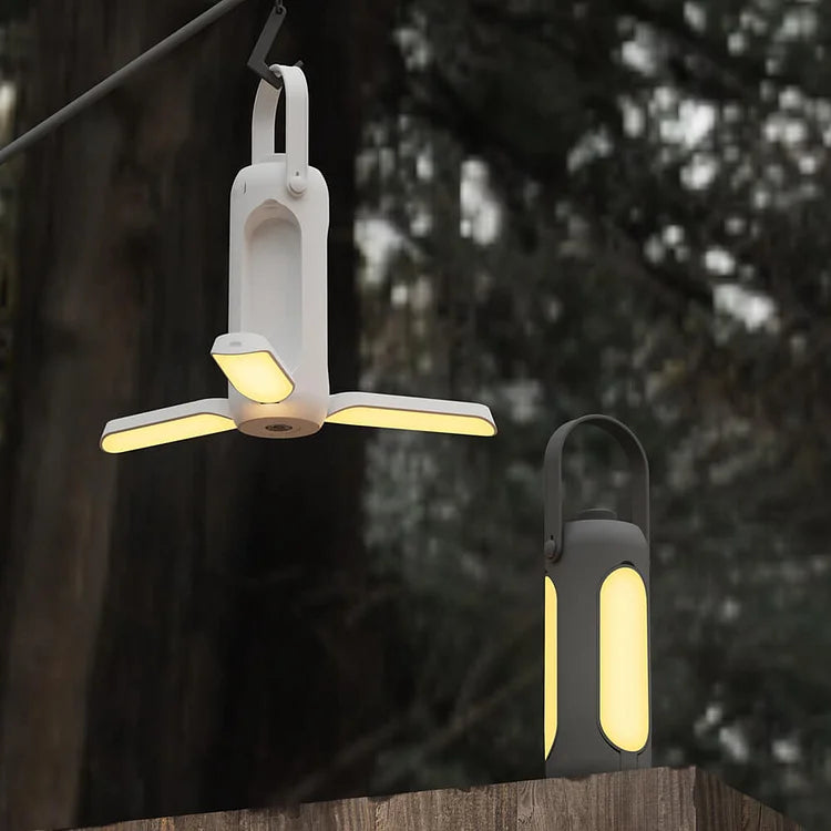 Hopfällbar LED-campinglampa med lång batteritid