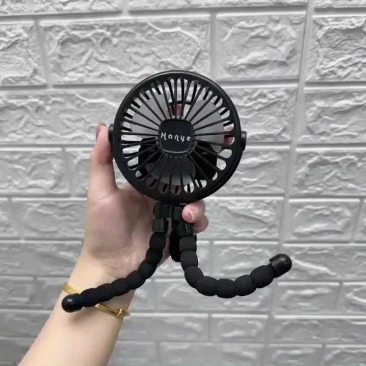 Bärbar Bladlös Fläkt med Flexibelt Stativ och USB