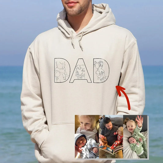 Personlig hoodie som gave i memorywear design