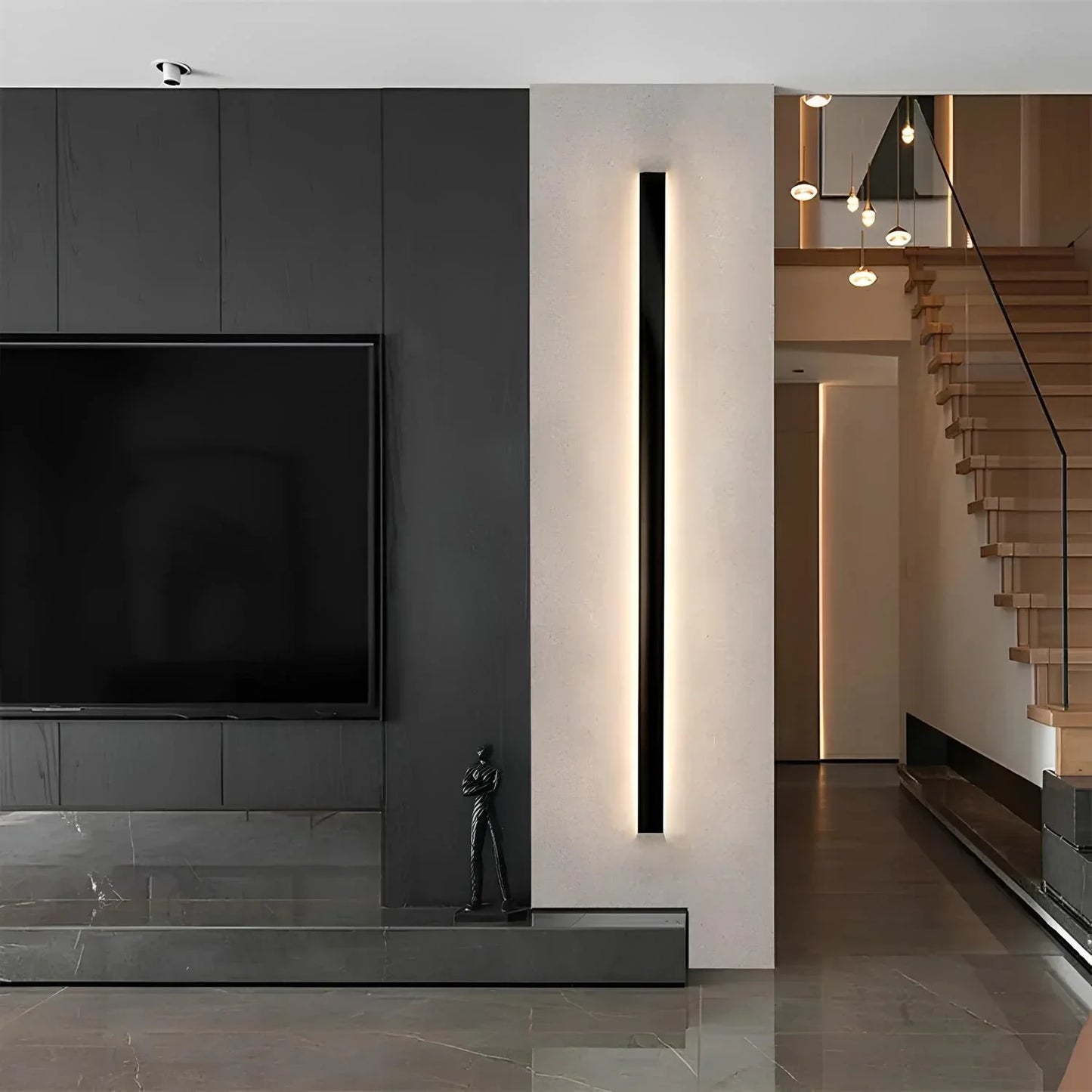 Elegant utomhusvägglampa i aluminium - Modernt LED-ljus