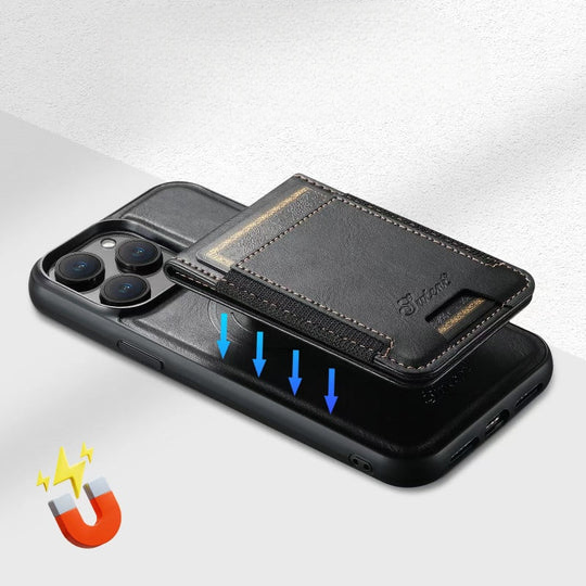 Echtleder iPhone Etui med MagSafe og kortlomme – Unisex