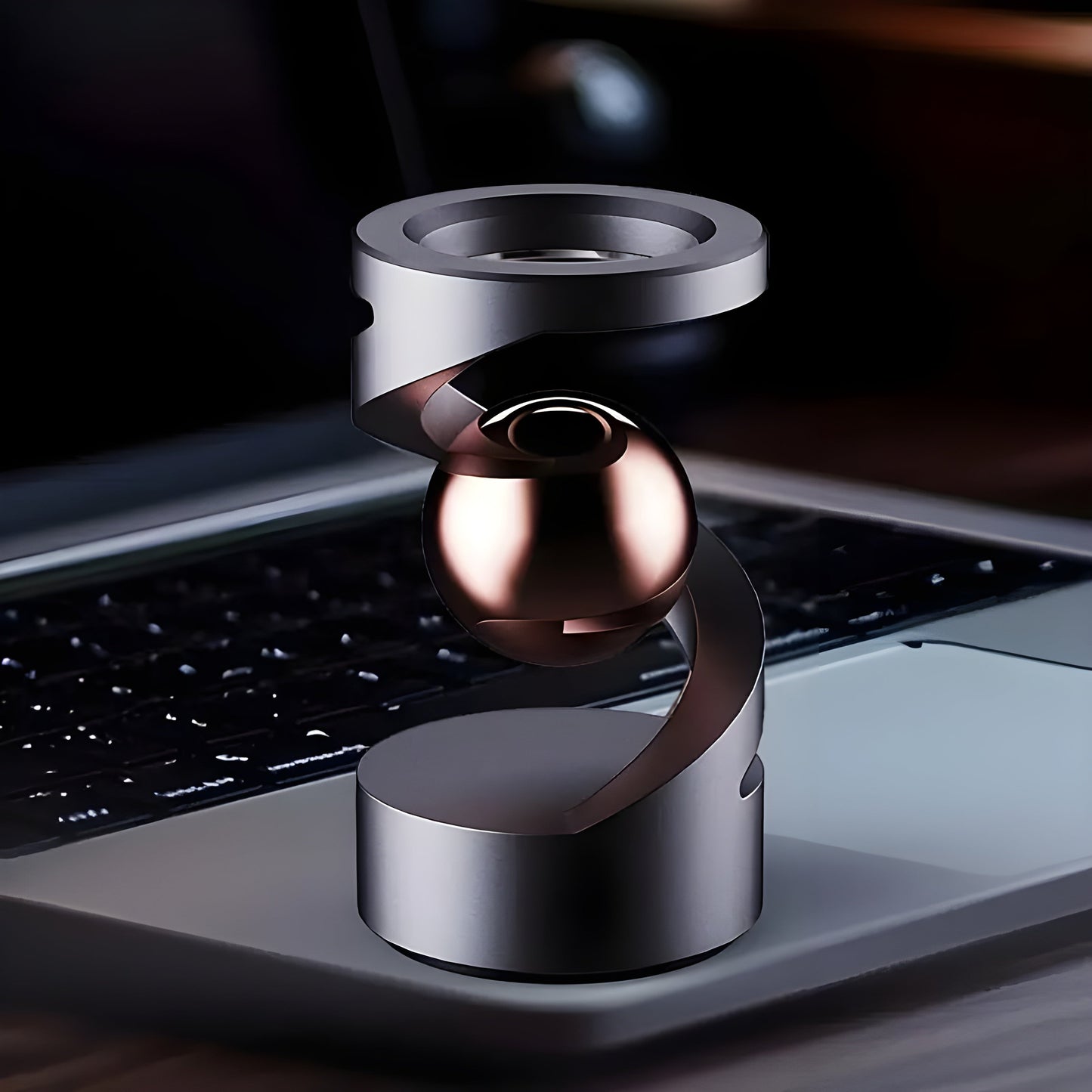 Fidget Legetøj til skrivebord med svævende gyroskop til afslapning og moderne indretning