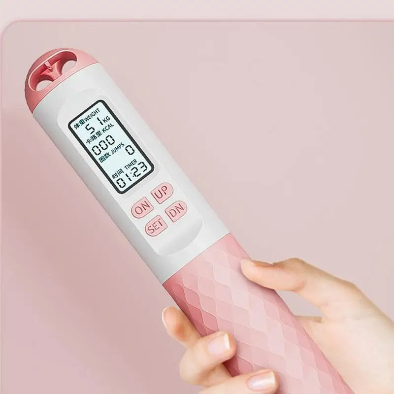 Trådløs springtog med LCD-display og vægtede håndtag